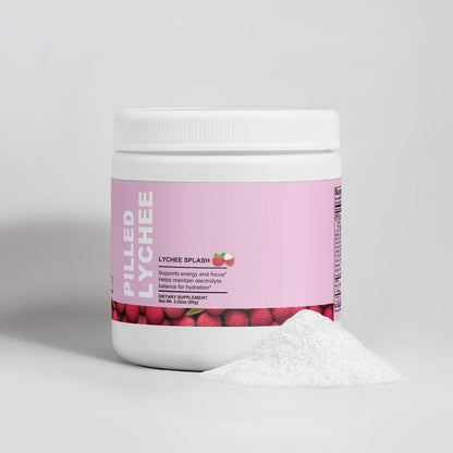 Lychee Splash Energy Powder - Sugar-Free, Sustained Energy Boost for Focus & Wellness - sampuraka