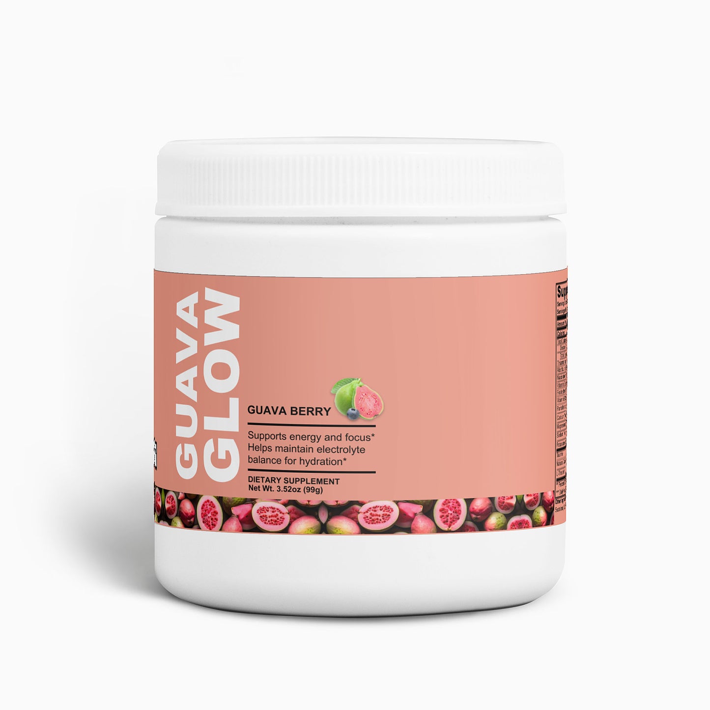 Guava Berry Energy Powder - Sugar-Free, Sustained Energy Boost for Focus & Wellness - sampuraka