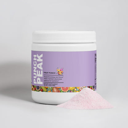 Sugar-Free Energy Powder with Fruit Punch Flavor - Balanced Boost for Fitness, Gaming & Focus - sampuraka