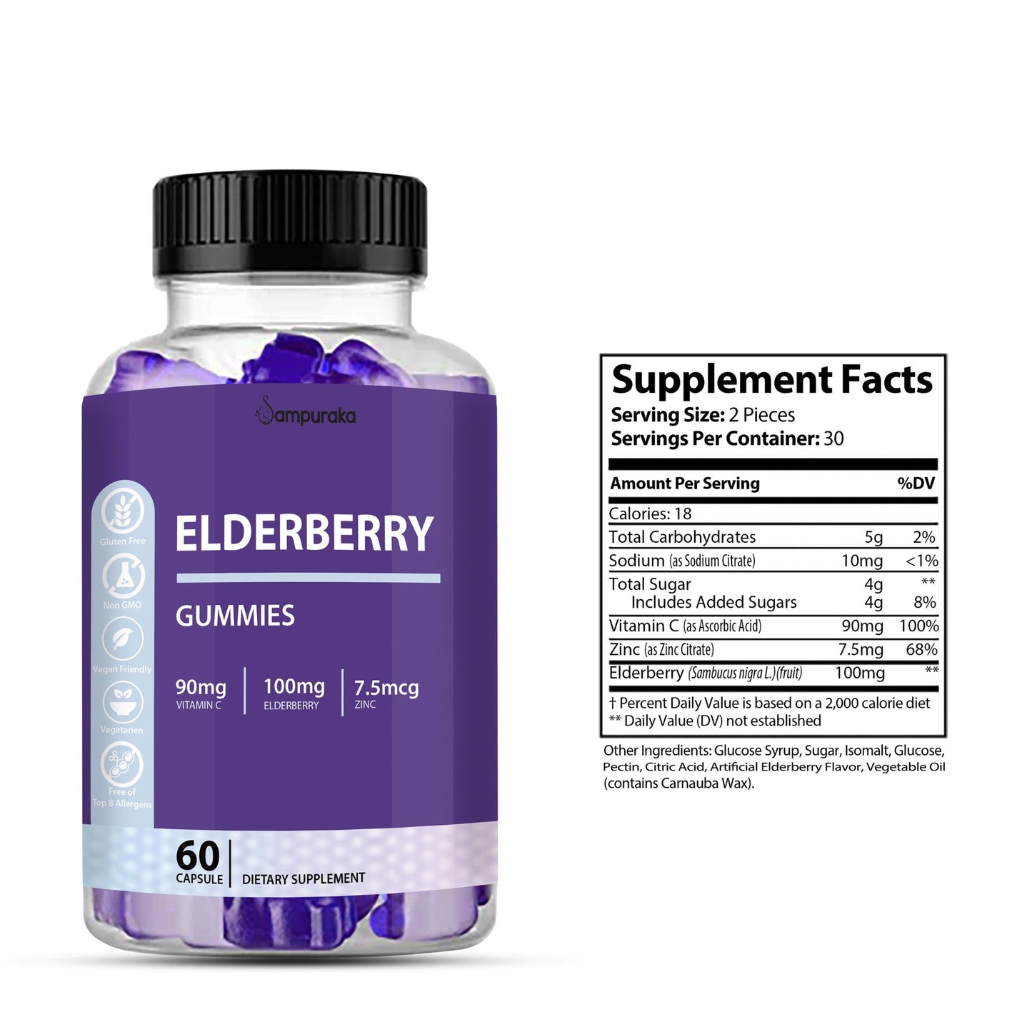 Elderberry Gummies: Daily Immune Support - sampuraka