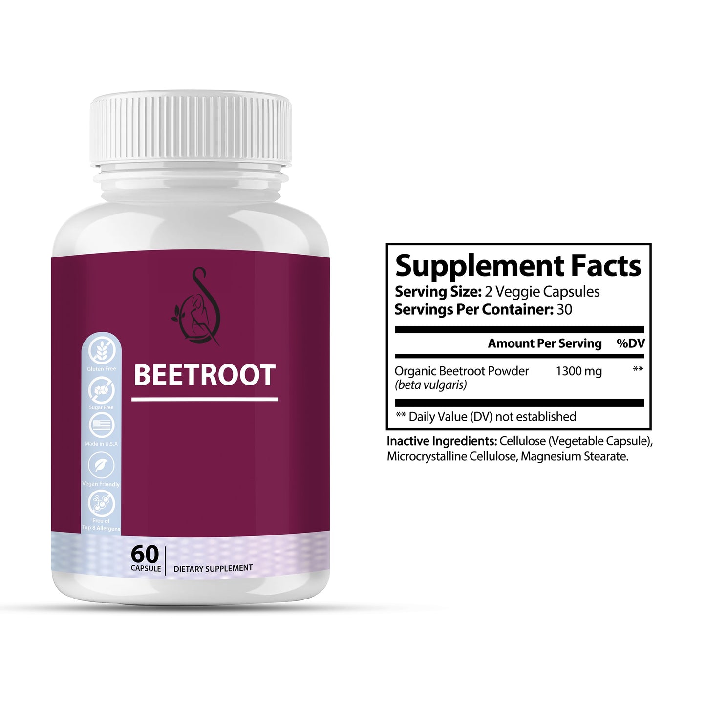 Beetroot Extract Capsules Natural Nitrate Power - sampuraka