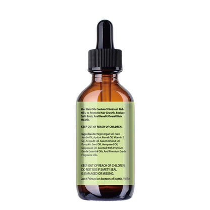 Eucalyptus Mint Hair Oil for Dry Damaged Hair and Growth - sampuraka