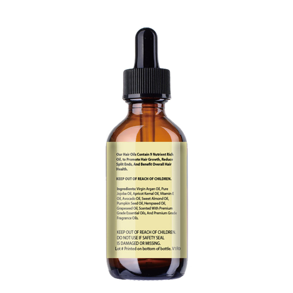 Bergamot Vanilla Hair Oil for Dry Damaged Hair and Growth - sampuraka